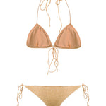 Bikini due pezzi Lumière in oro Oséree - donna 