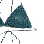 Bikini a triangolo in blu Oséree - donna 
