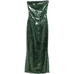 Abito di paillettes in verde Oséree - donna 