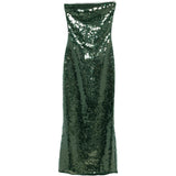Abito di paillettes in verde Oséree - donna 