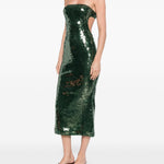 Abito di paillettes in verde Oséree - donna 