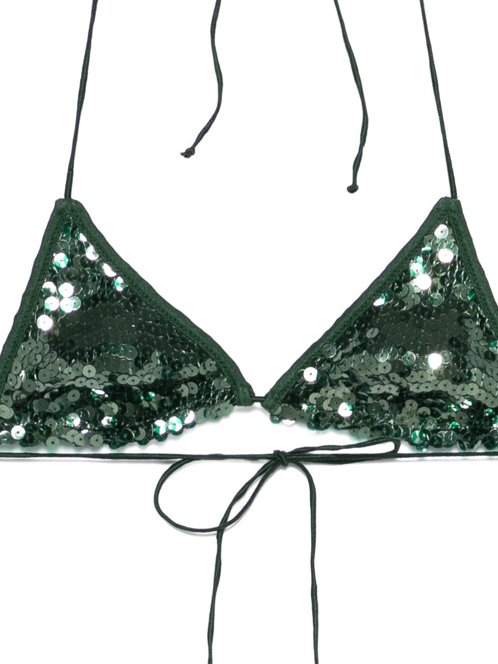 Bikini Marylin con paillettes in verde Oséree - donna 