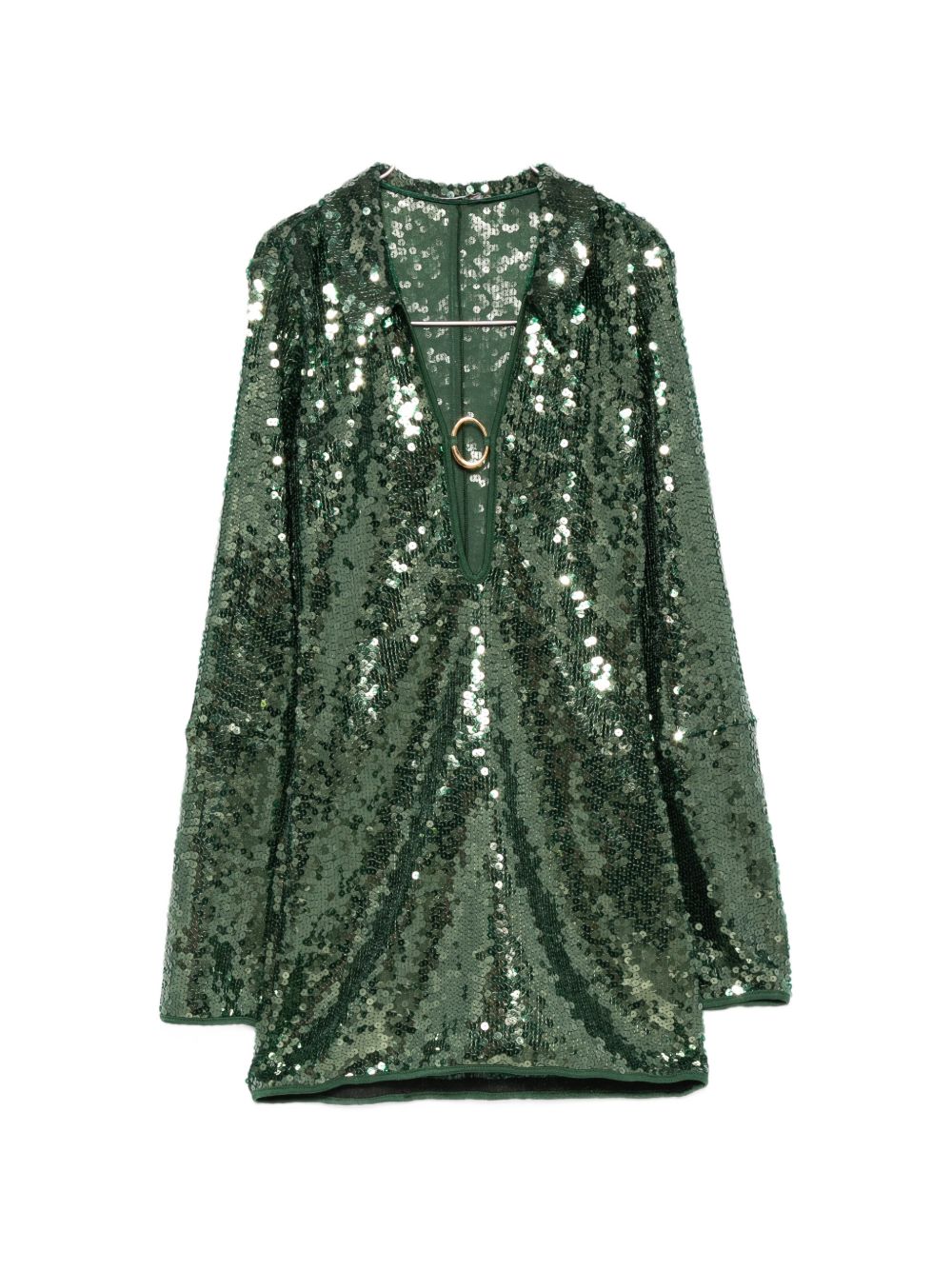 Abito marylin con paillettes in verde Oséree - donna 