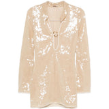Abito marylin con paillettes in beige Oséree - donna 