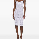 Abito in pizzo con ferretto in bianco Oséree - donna 