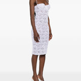 Abito in pizzo con ferretto in bianco Oséree - donna 