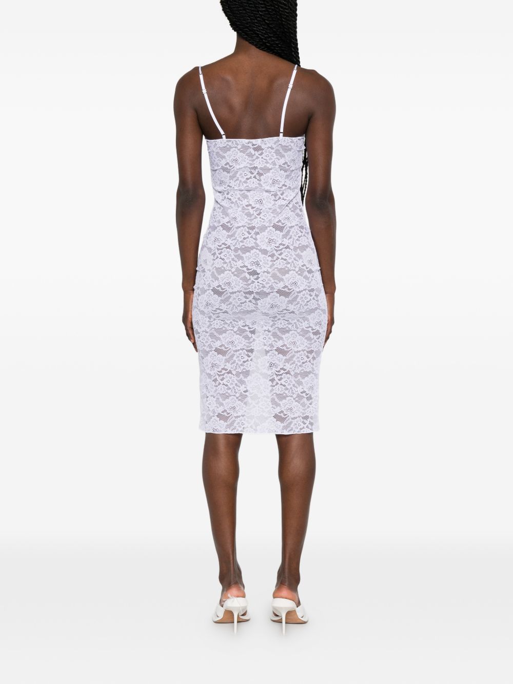 Abito in pizzo con ferretto in bianco Oséree - donna 