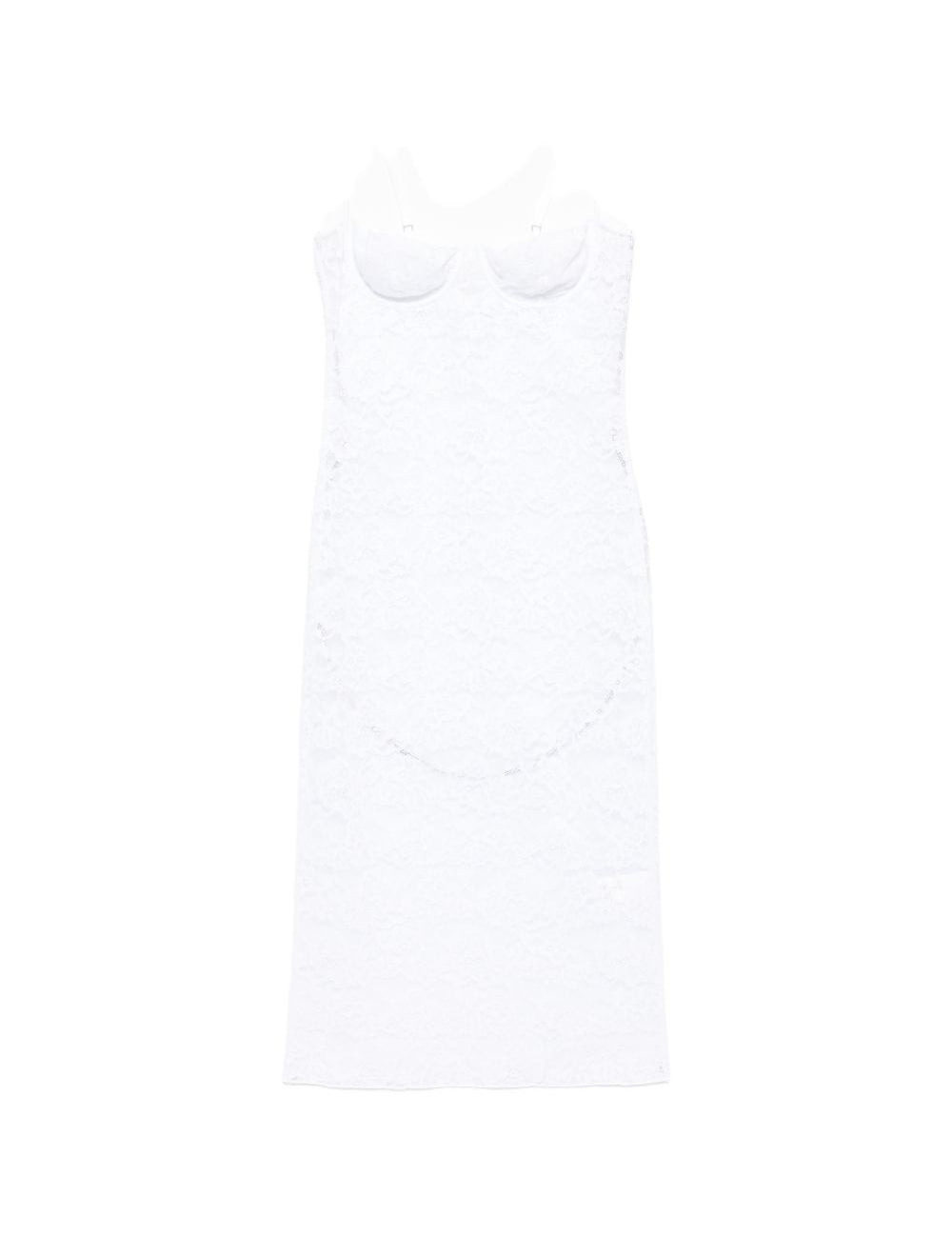 Abito in pizzo con ferretto in bianco Oséree - donna 