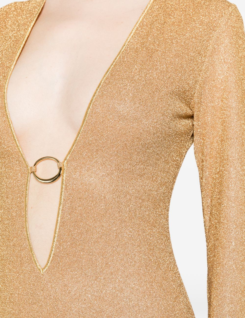 Abito Lungo Lumière  in oro Oséree - donna 