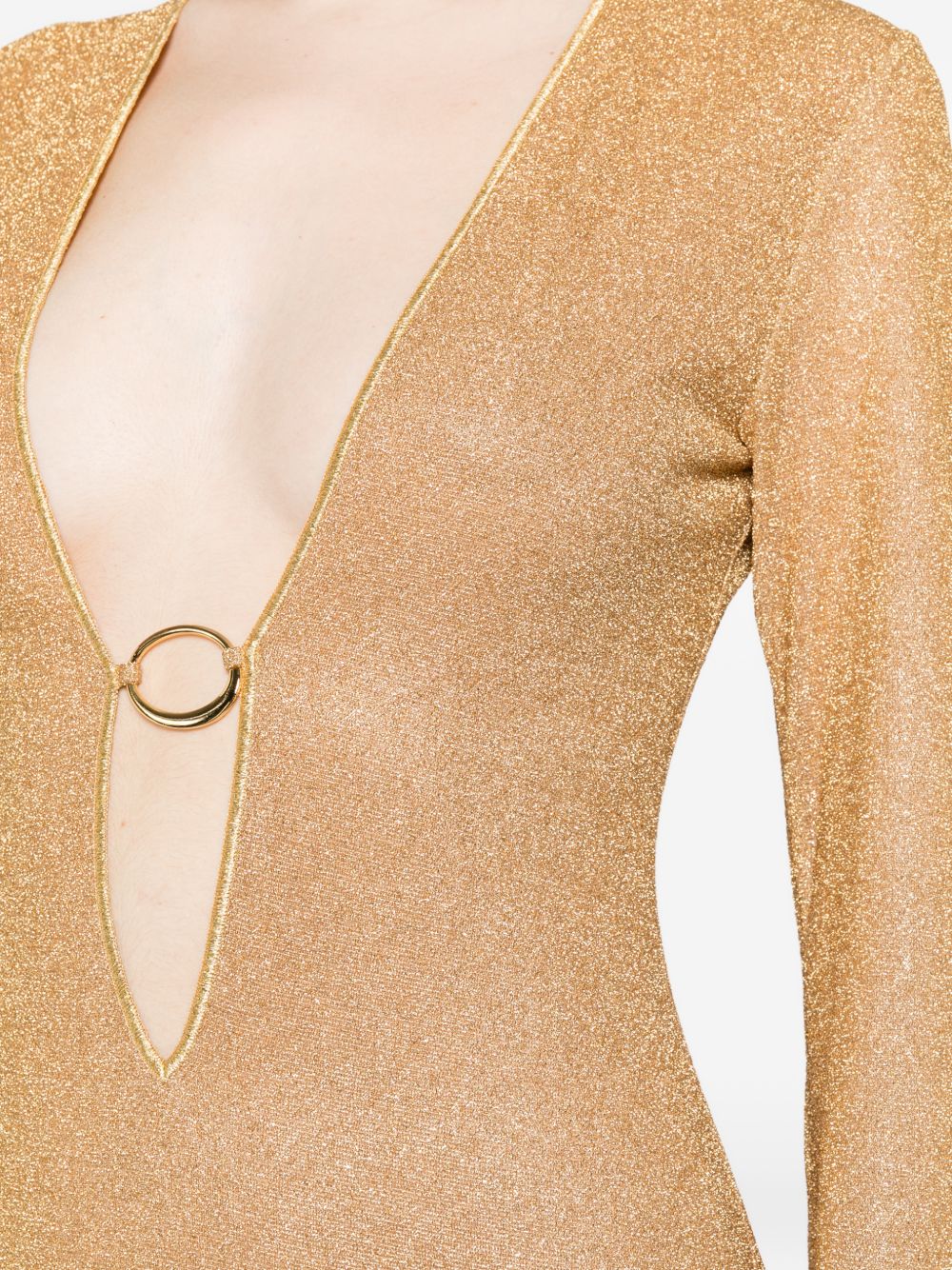 Abito Lungo Lumière  in oro Oséree - donna 