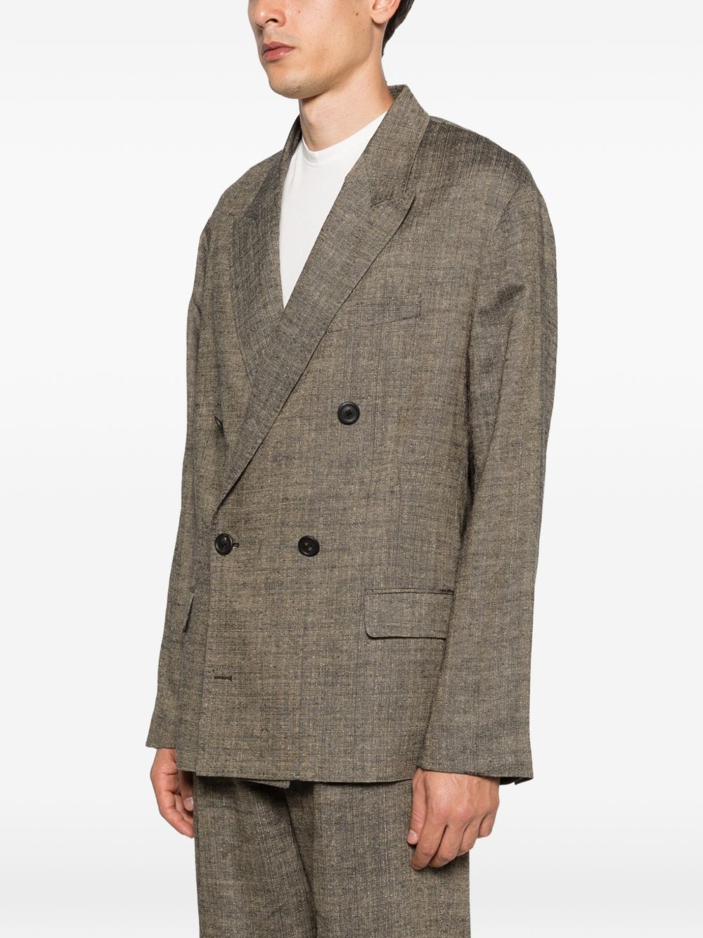 Blazer doppio petto halt in marrone Our legacy - uomo 