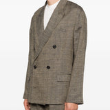 Blazer doppio petto halt in marrone Our legacy - uomo 