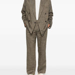 Blazer doppio petto halt in marrone Our legacy - uomo 