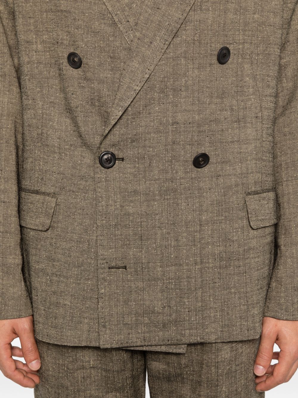 Blazer doppio petto halt in marrone Our legacy - uomo 