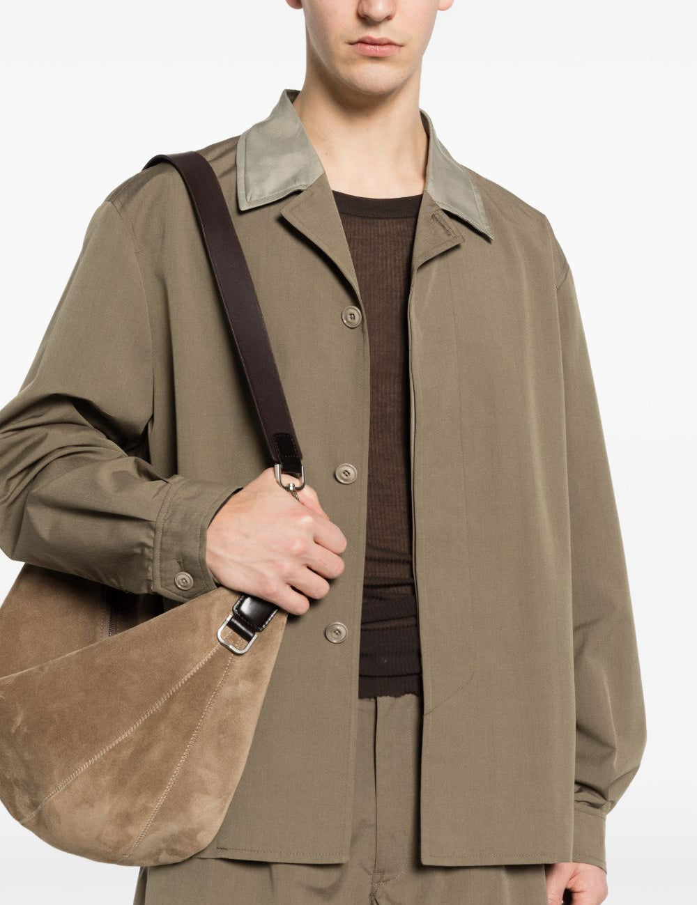Giacca Pack con colletto a contrasto in verde Our Legacy - UOMO 