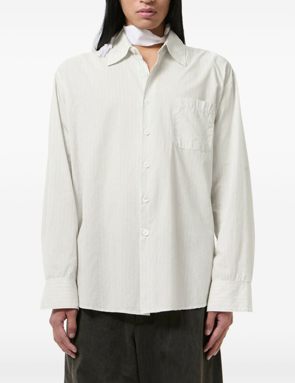 Camicia Above a righe in grigio Our Legacy  - uomo 