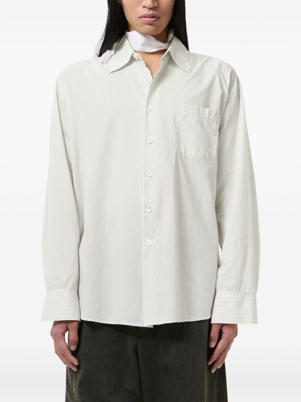 Camicia Above a righe in grigio Our Legacy  - uomo 