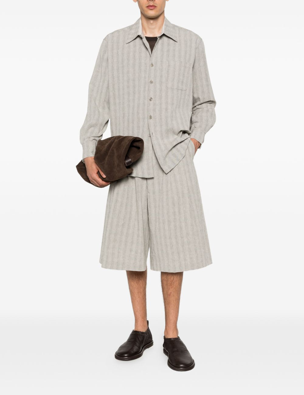 Camicia a righe above in beige Our legacy - uomo 