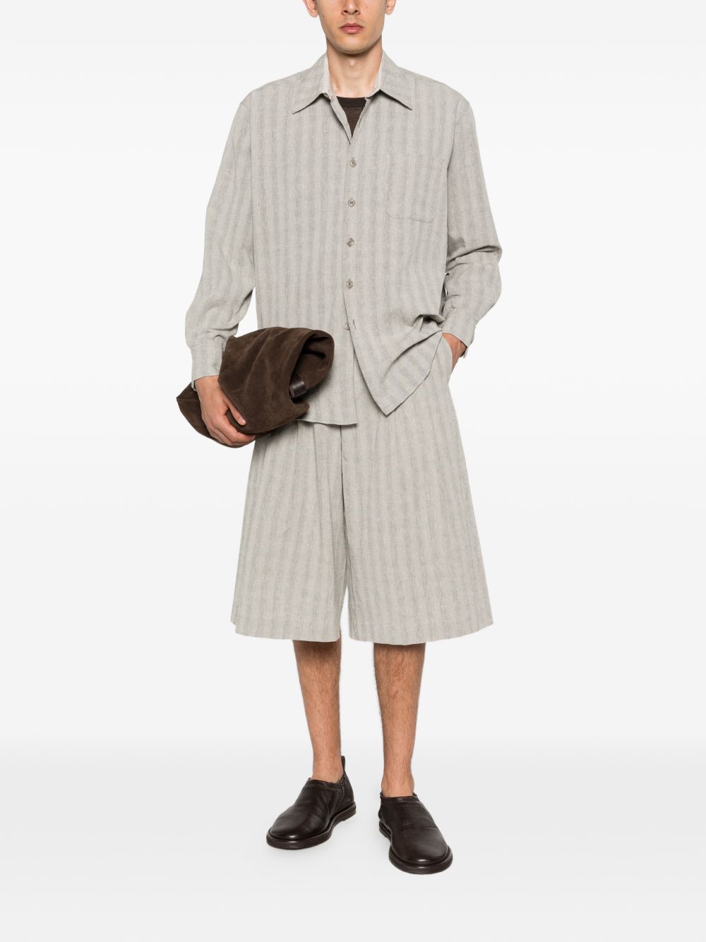 Camicia a righe above in beige Our legacy - uomo 