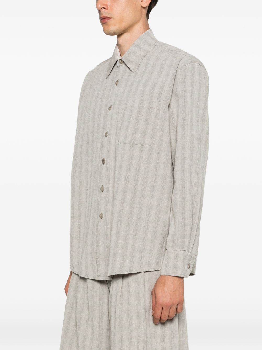 Camicia a righe above in beige Our legacy - uomo 