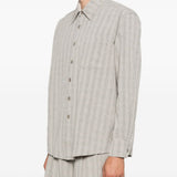 Camicia a righe above in beige Our legacy - uomo 