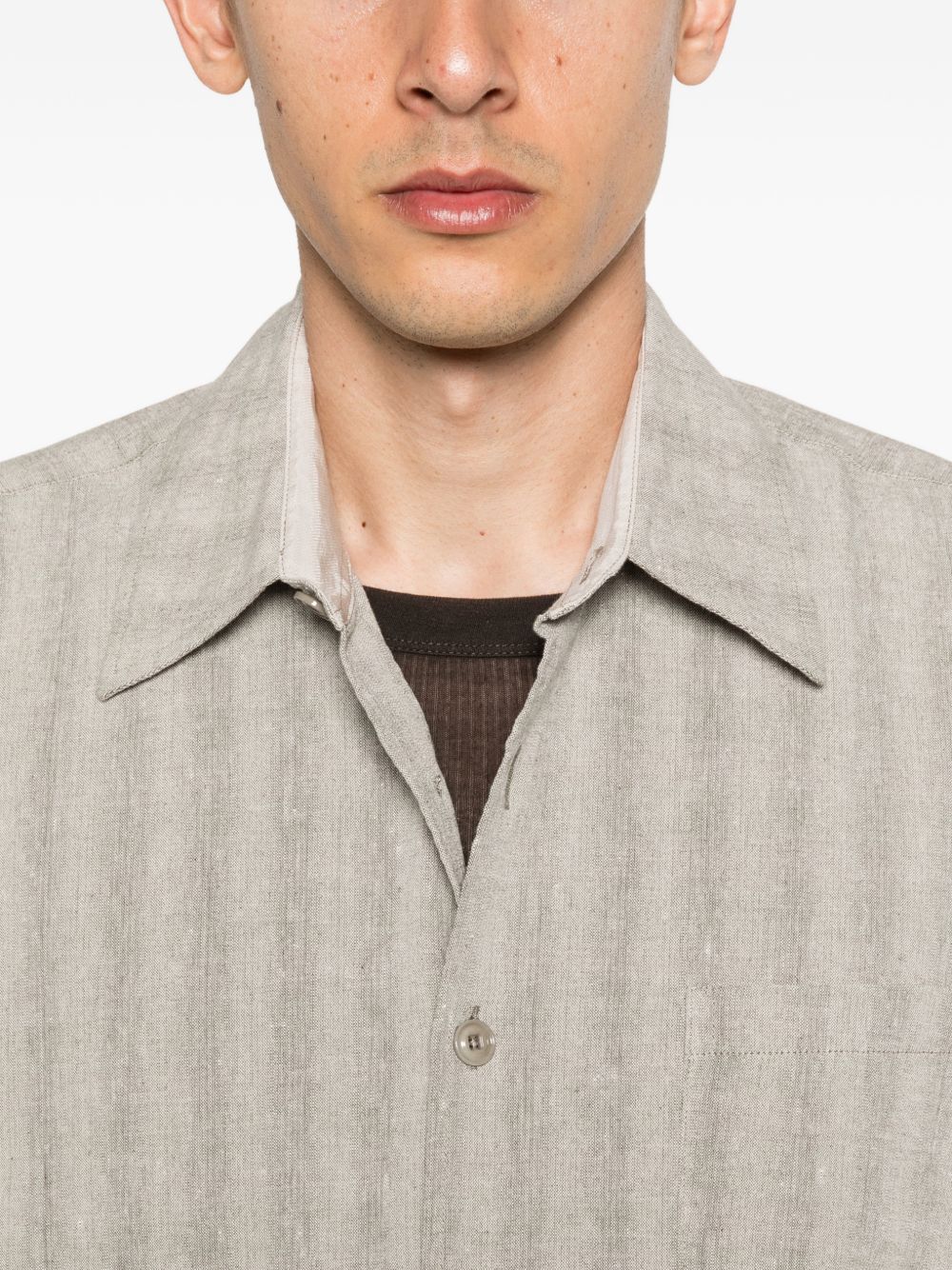 Camicia a righe above in beige Our legacy - uomo 