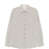 Camicia a righe above in beige Our legacy - uomo 