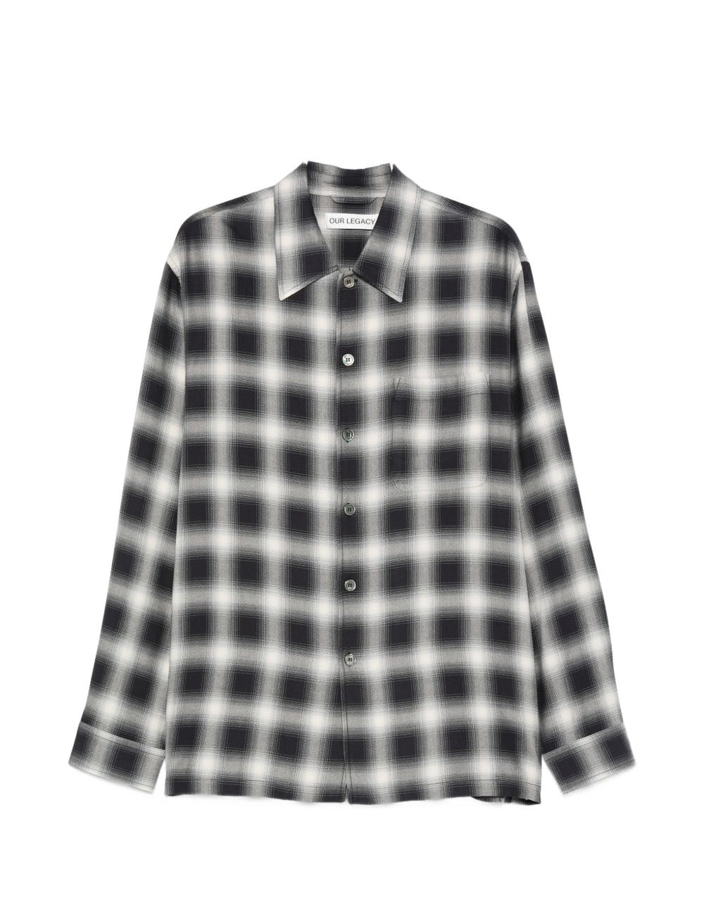 Camicia a quadri  in bianco e nero Our legacy - uomo 