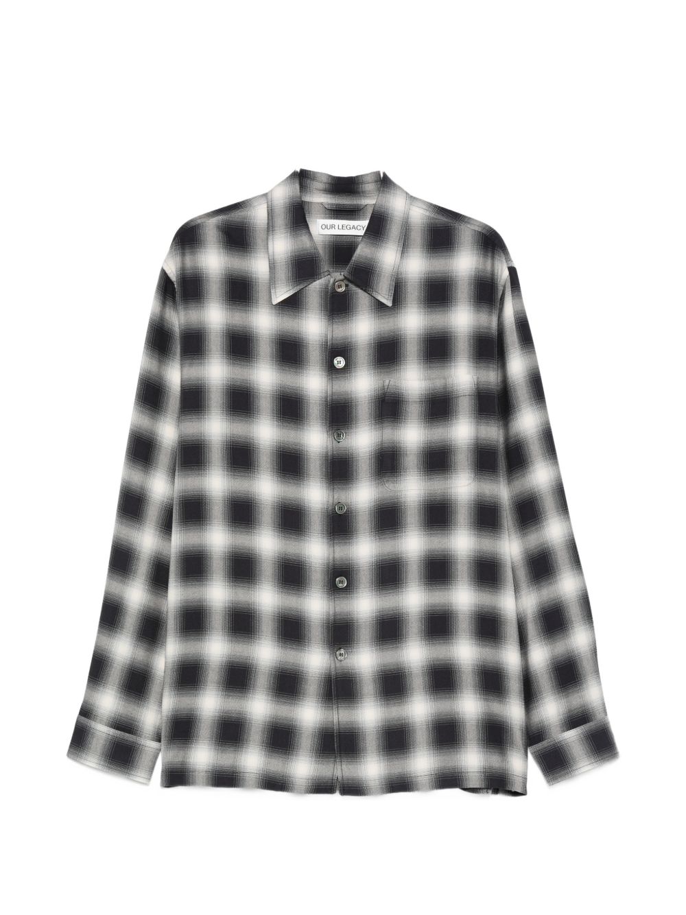 Camicia a quadri  in bianco e nero Our legacy - uomo 