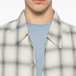 Camicia a quadri in beige e blu Our legacy - uomo 
