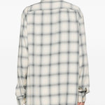Camicia a quadri in beige e blu Our legacy - uomo 