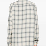 Camicia a quadri in beige e blu Our legacy - uomo 