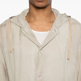Camicia con cappuccio in grigio Our legacy - uomo 