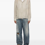 Camicia con cappuccio in grigio Our legacy - uomo 