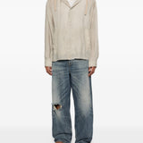 Camicia con cappuccio in grigio Our legacy - uomo 