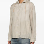 Camicia con cappuccio in grigio Our legacy - uomo 