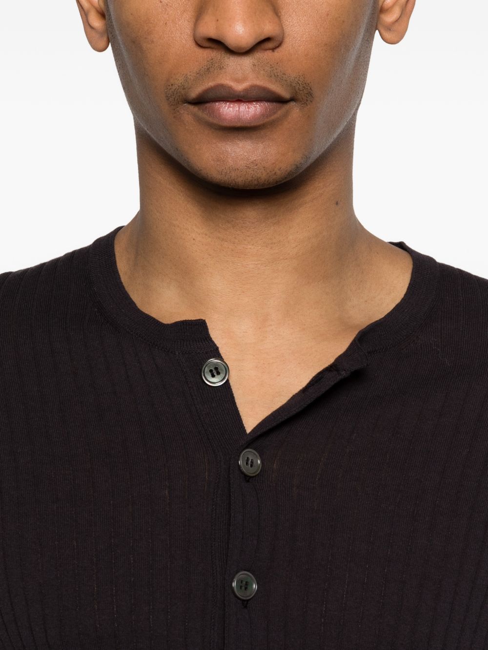 T-shirt a coste in blu Our legacy - uomo 