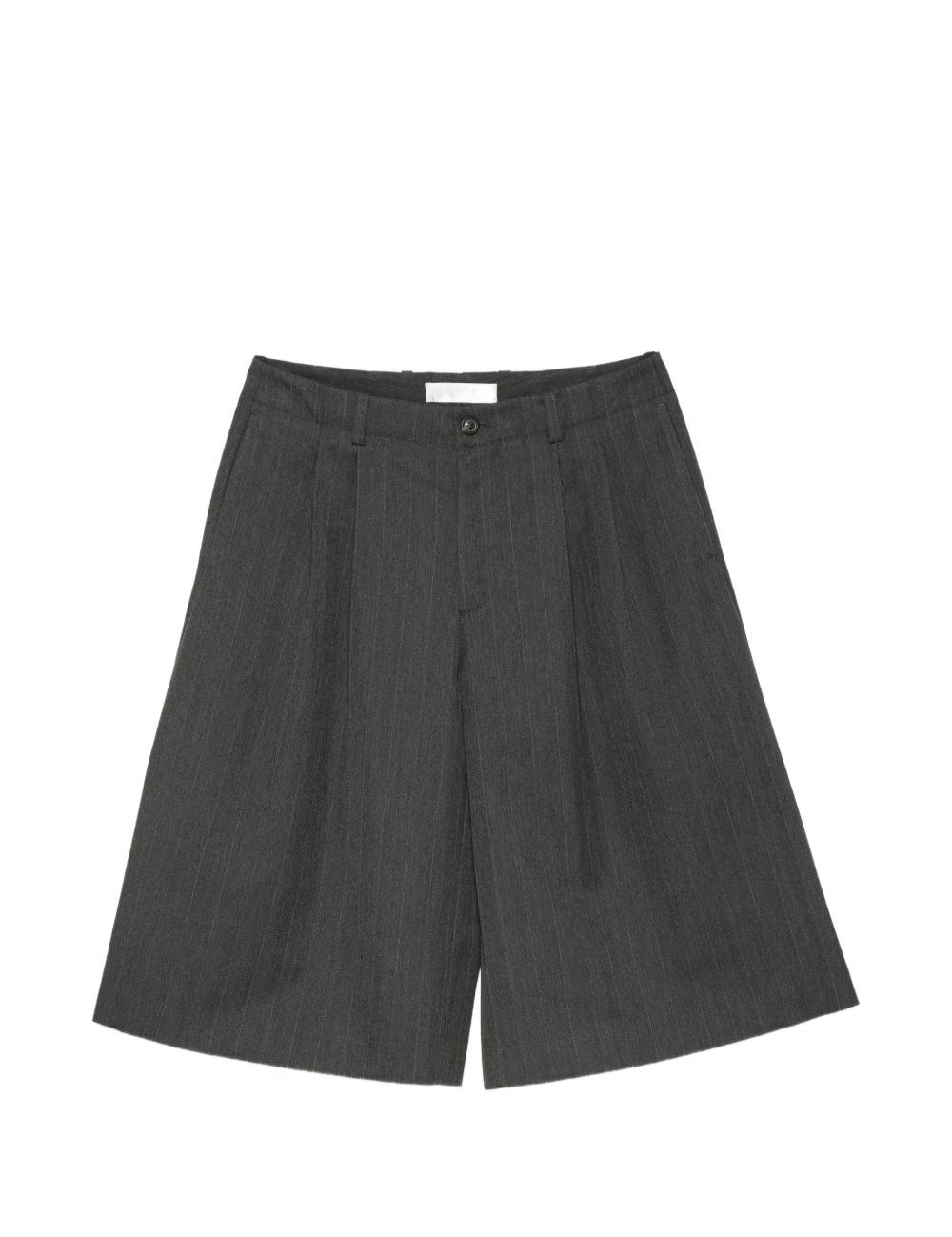 Pantaloncini gessati con spacchi in grigio Our legacy - uomo 