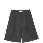 Pantaloncini gessati con spacchi in grigio Our legacy - uomo 