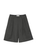 Pantaloncini gessati con spacchi in grigio Our legacy - uomo