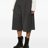 Pantaloncini gessati con spacchi in grigio Our legacy - uomo 