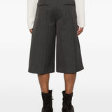 Pantaloncini gessati con spacchi in grigio Our legacy - uomo 