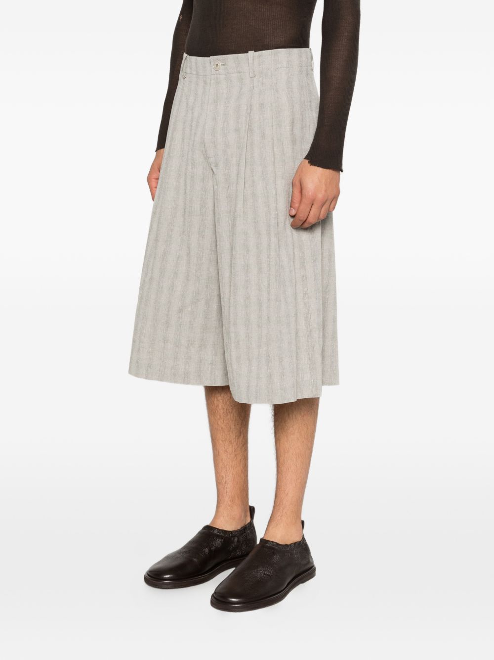 Pantaloncini Split in grigio Our legacy - uomo 