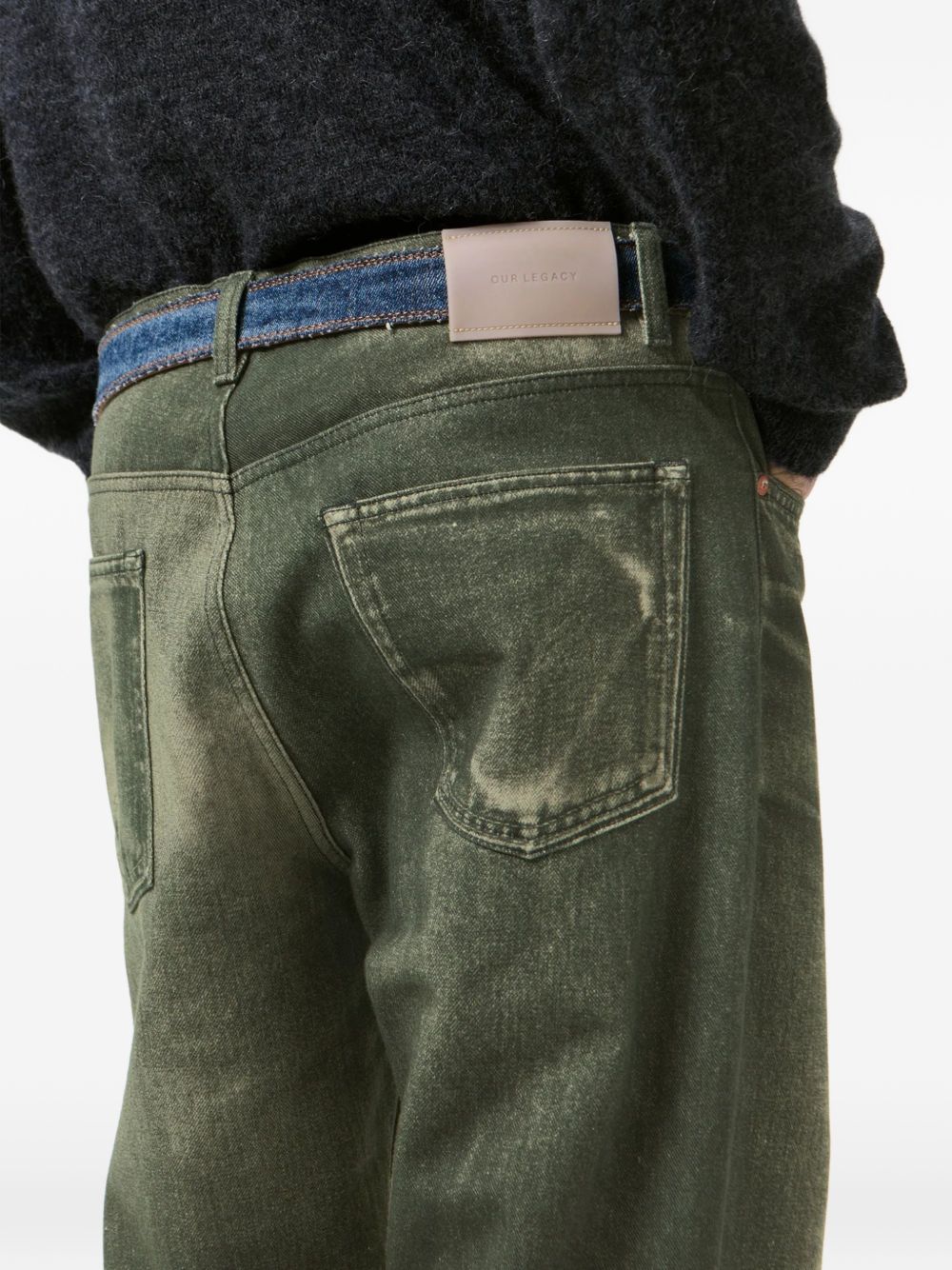 Jeans Third Cut con cinque tasche in nero Our legacy - uomo 