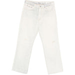 Jeans efferrati in bianco Our legacy - uomo 