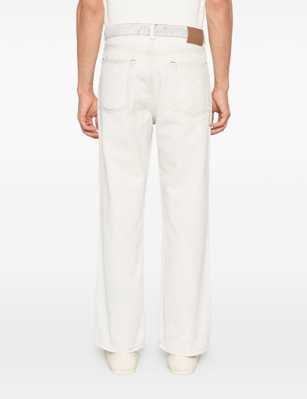 Jeans efferrati in bianco Our legacy - uomo 