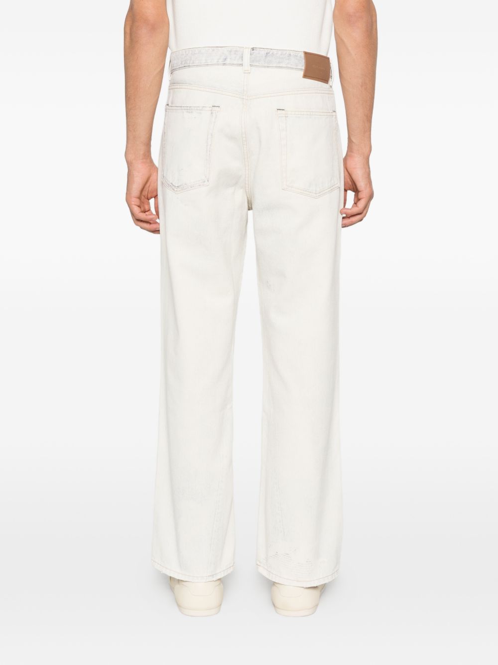 Jeans efferrati in bianco Our legacy - uomo 