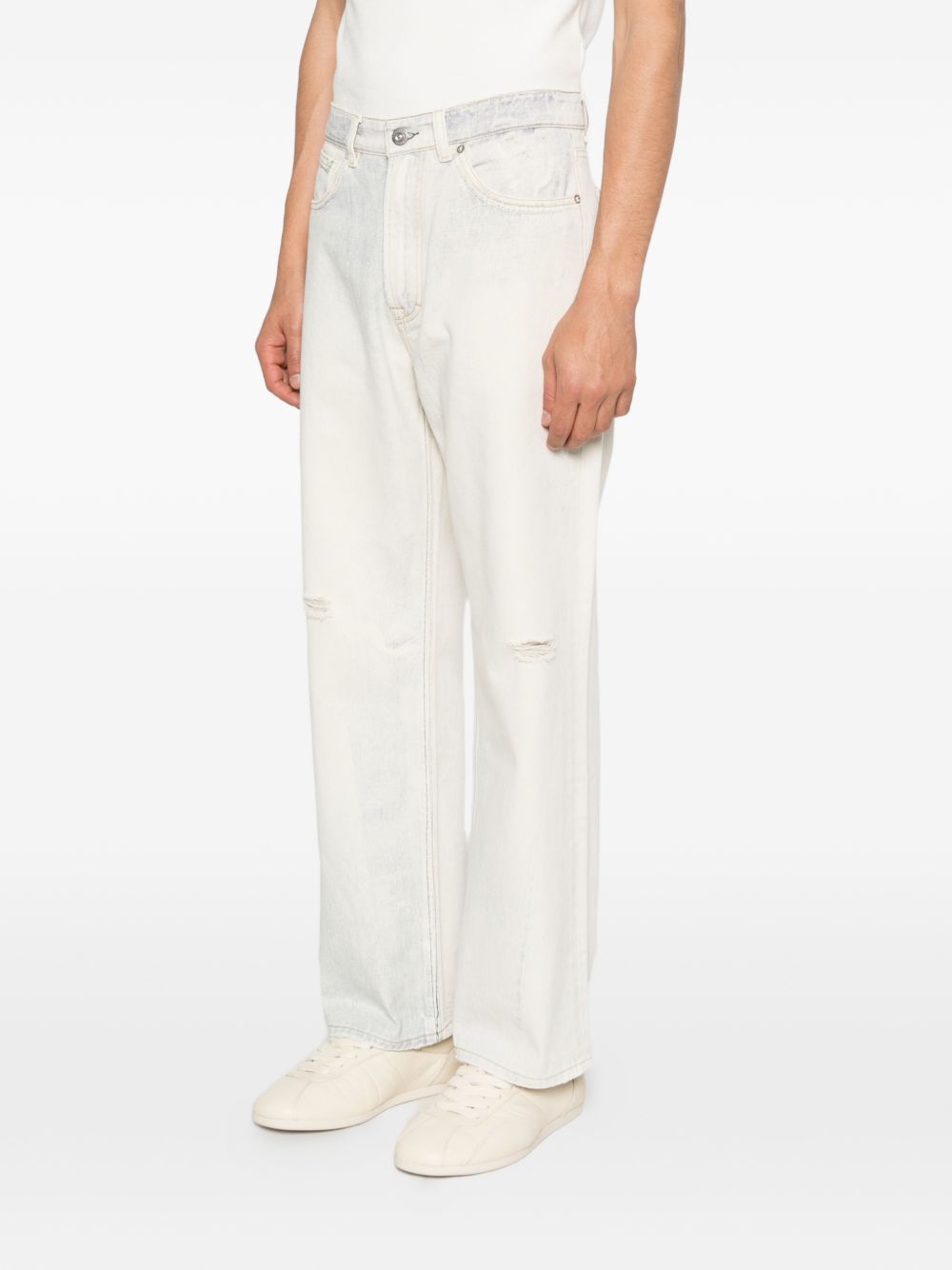Jeans efferrati in bianco Our legacy - uomo 