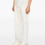 Jeans efferrati in bianco Our legacy - uomo 
