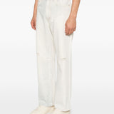 Jeans efferrati in bianco Our legacy - uomo 